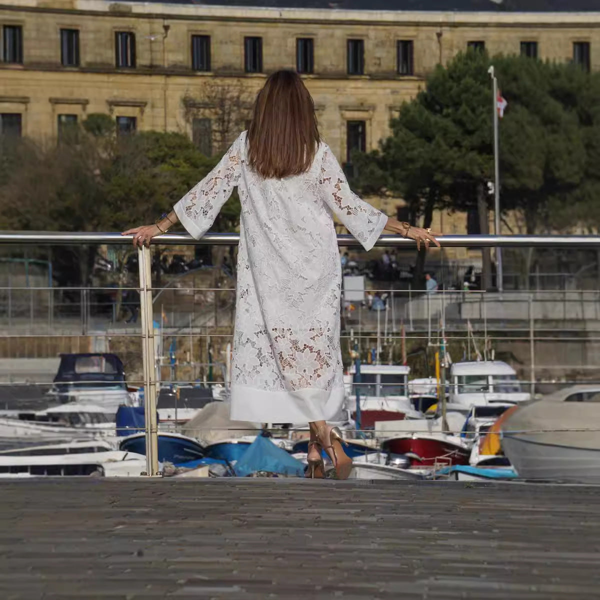 Sophie™ | Chic Dress with Stylish Borders and Comfort