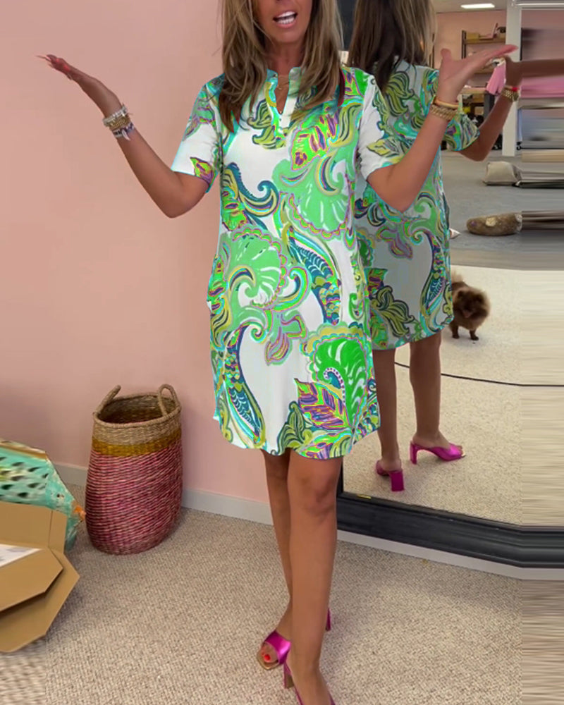 Printed Slim Fit Dress | Flattering silhouette, vibrant patterns, comfortable wear
