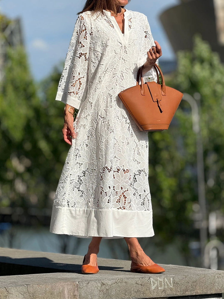 Sophie™ | Chic Dress with Stylish Borders and Comfort