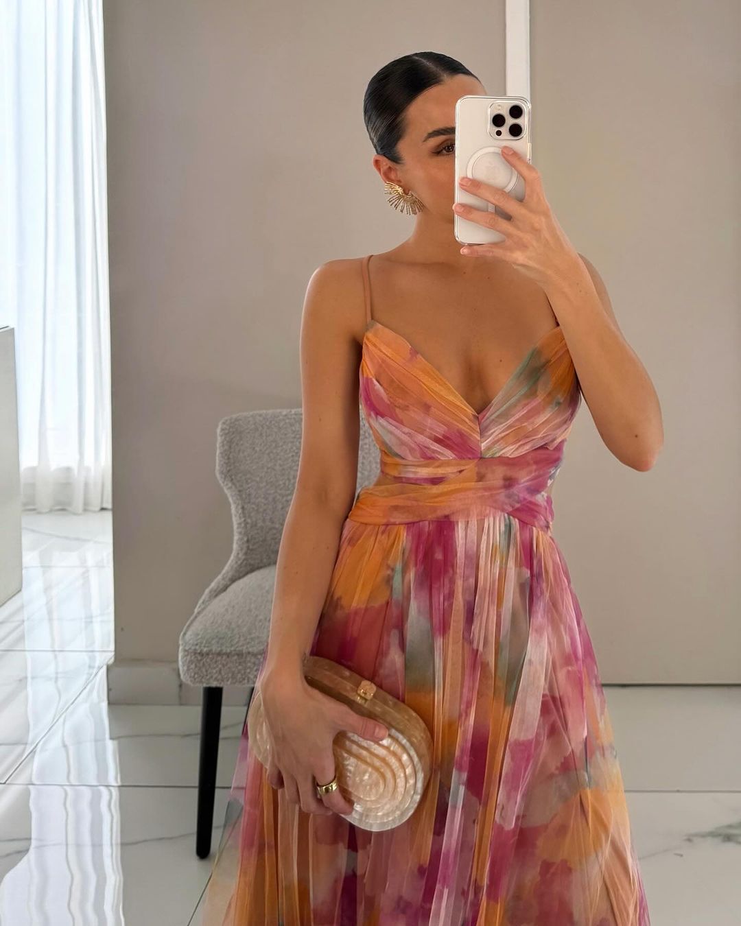 Frostine™ | Elegant Long Floral Dress for Any Occasion