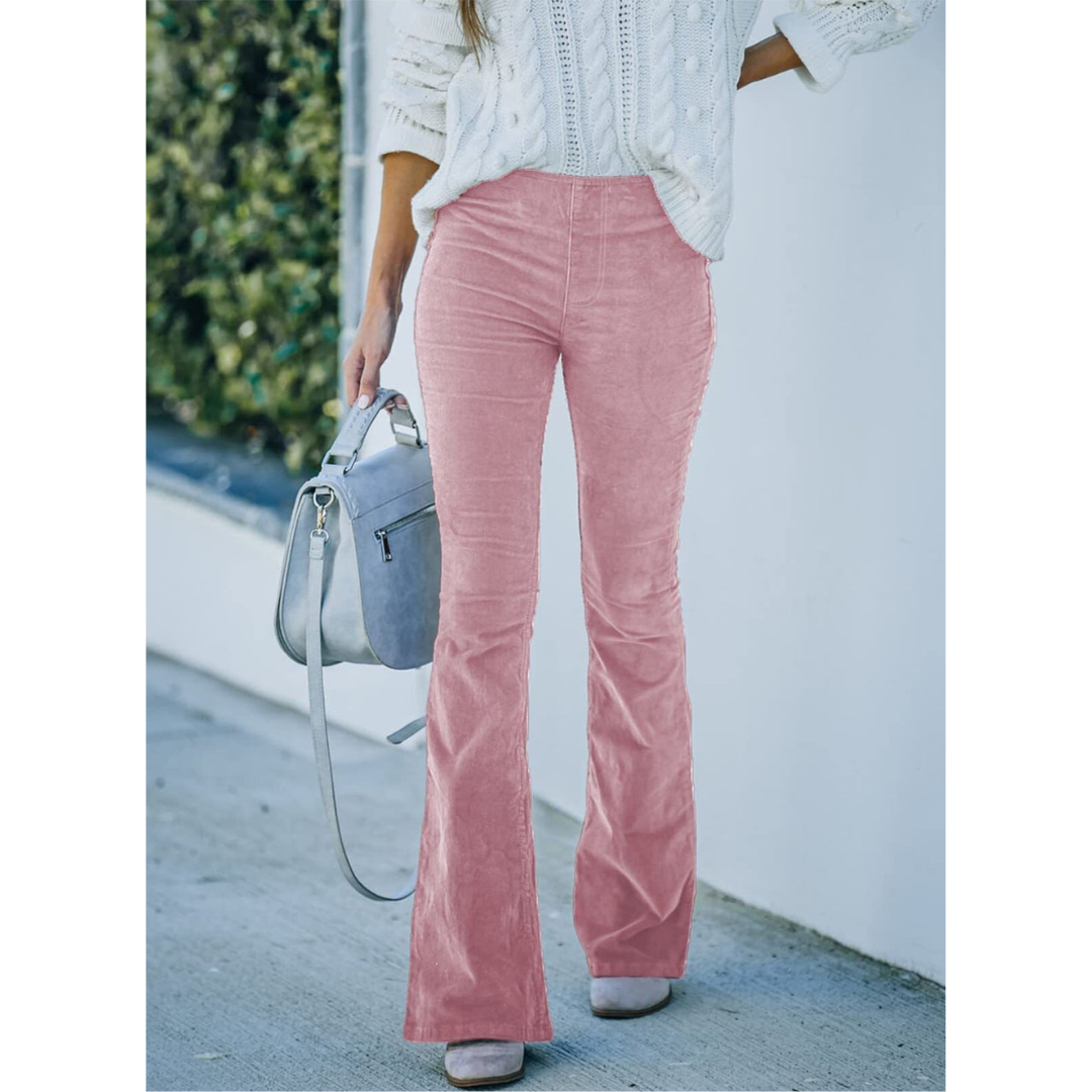 Chloe | Stylish corduroy flare pants for effortless elegance