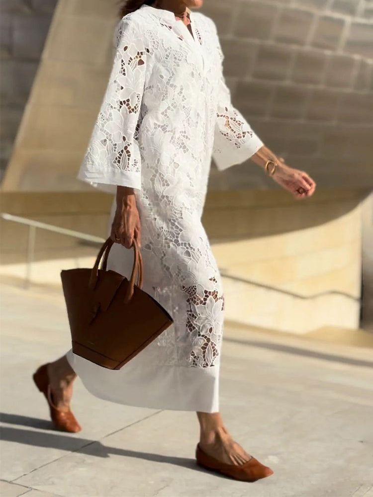 Sophie™ | Chic Dress with Stylish Borders and Comfort