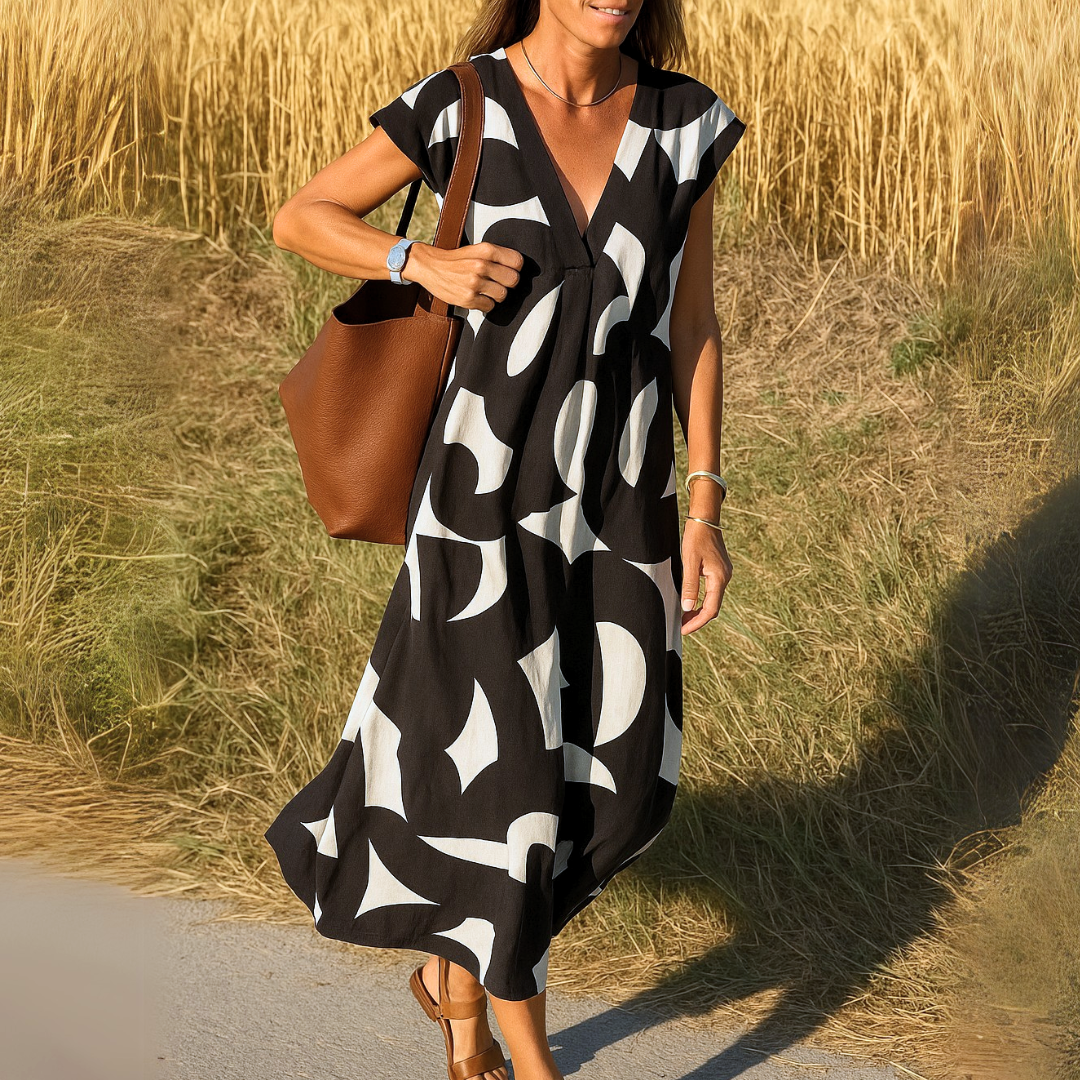 Valérie | Elegant V-loops dress for any occasion