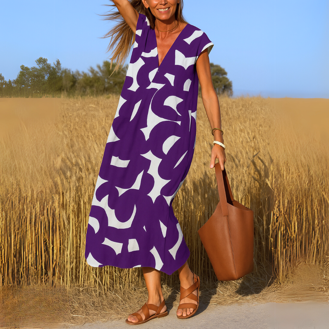 Valérie | Elegant V-loops dress for any occasion