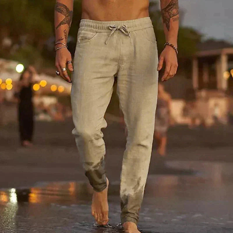 Linen Beach Pants | Lightweight, breathable, stylish for summer outings