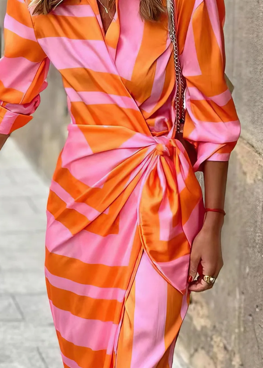 Amira | Flattering wrap dress with vibrant print design