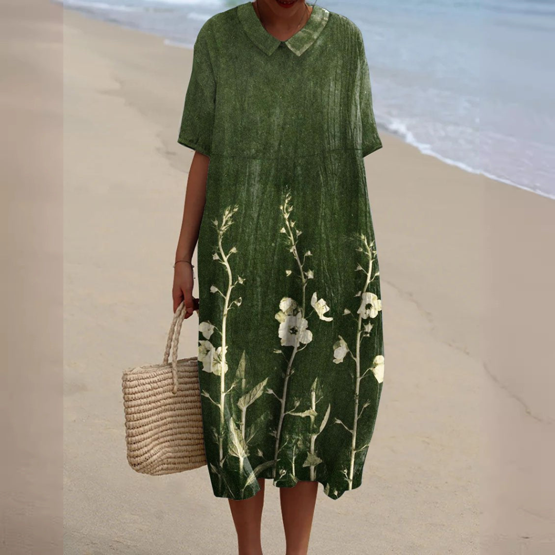 Emma™ | Vibrant Floral Dress for Effortless Style and Comfort