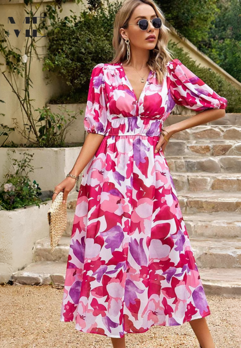 Danielle | Elegant Midi Dress for Every Occasion