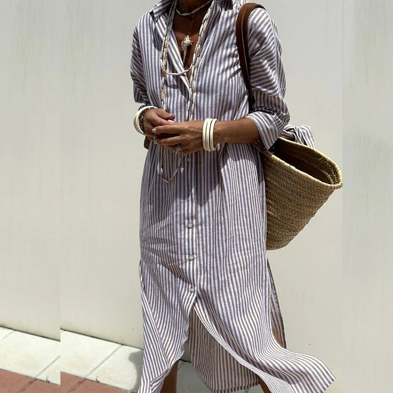 Armelle | Chic Striped Dress for Effortless Summer Style