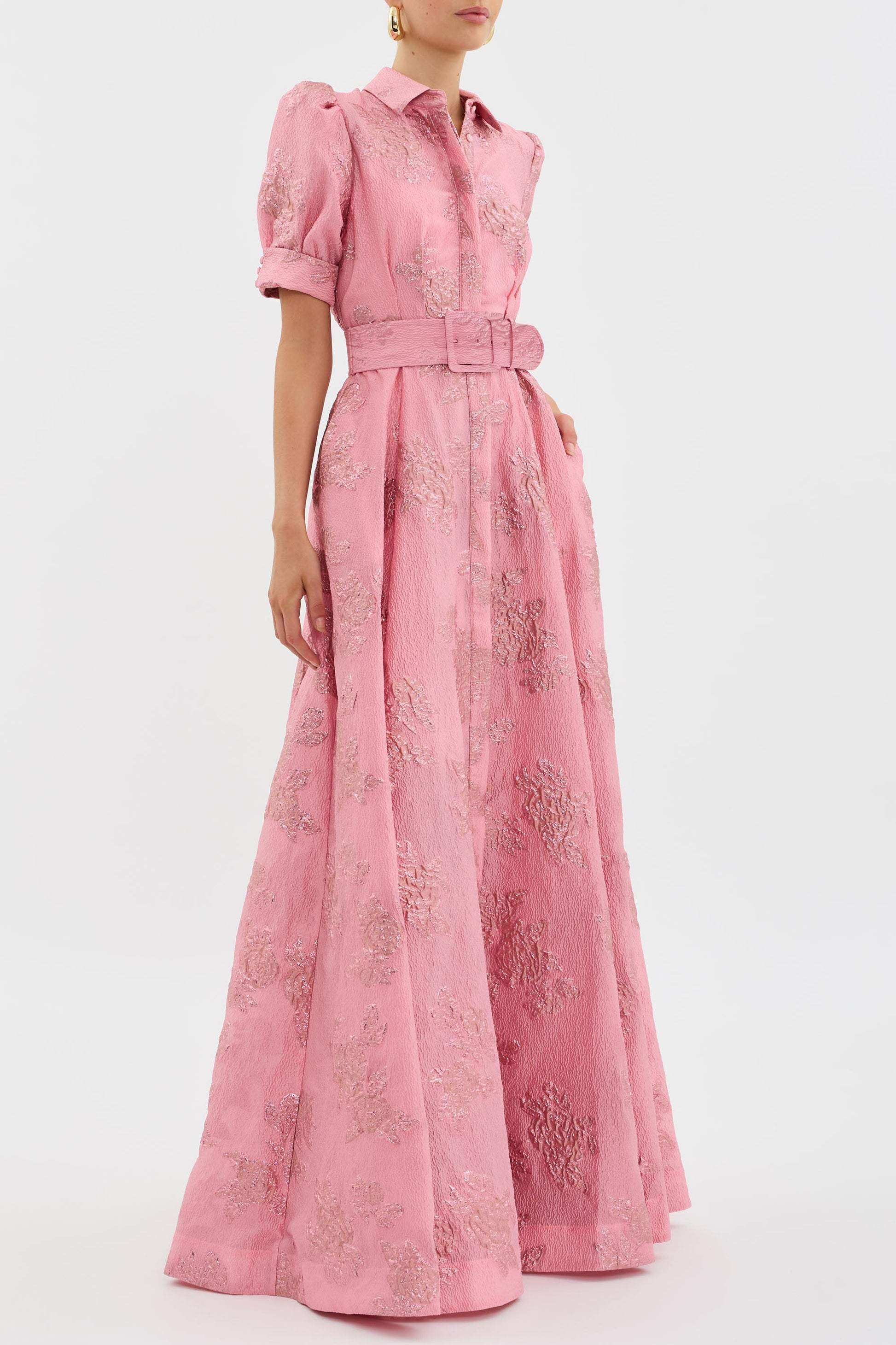 Anabella | Stylish short dress with trendy puff sleeves