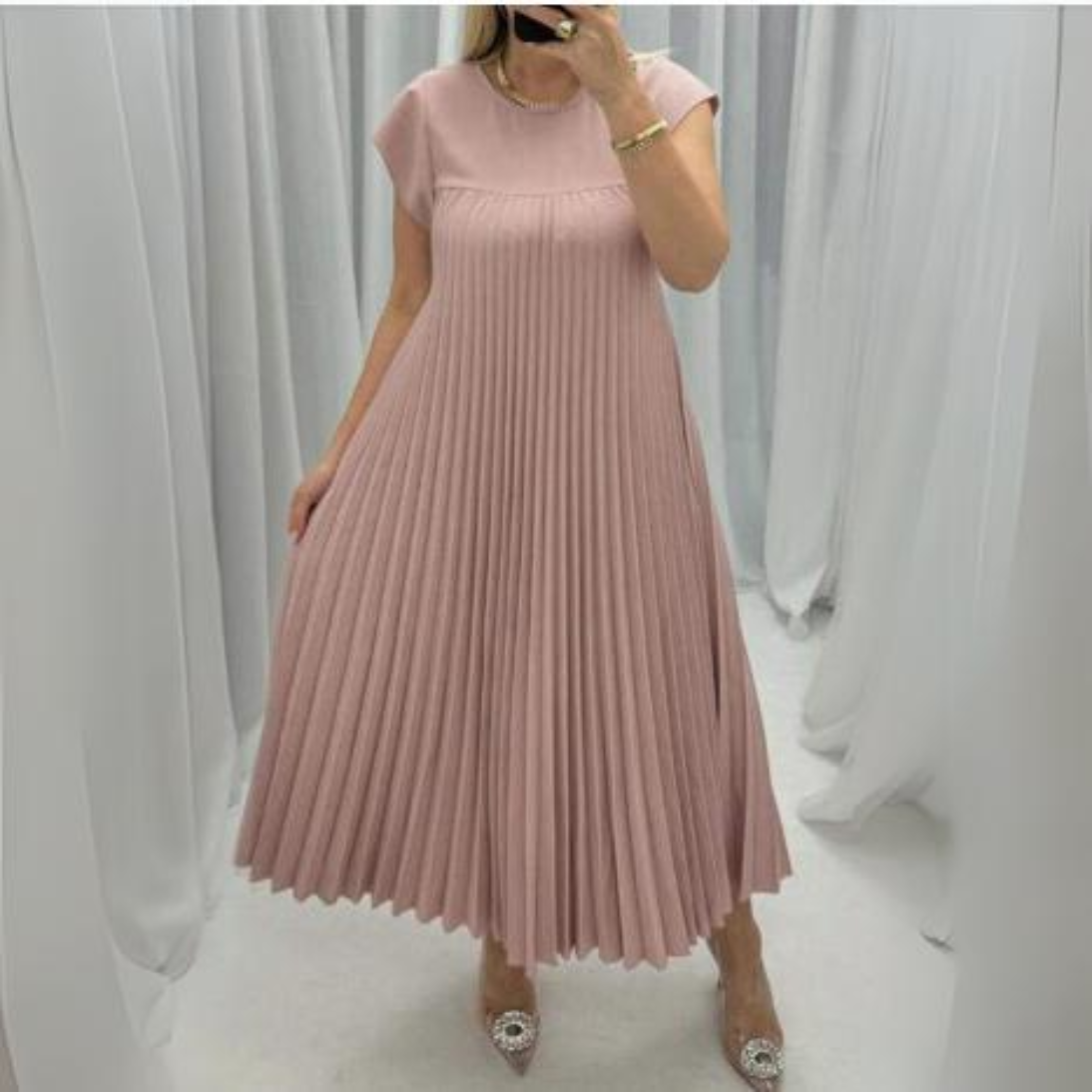 Seline® | Breezy, Stylish, and Comfortable Pleated Dress
