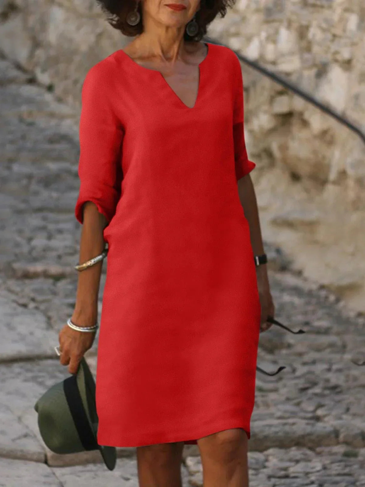 Saoirse™ | Flattering V-Neck, Tummy Control, Effortless Style