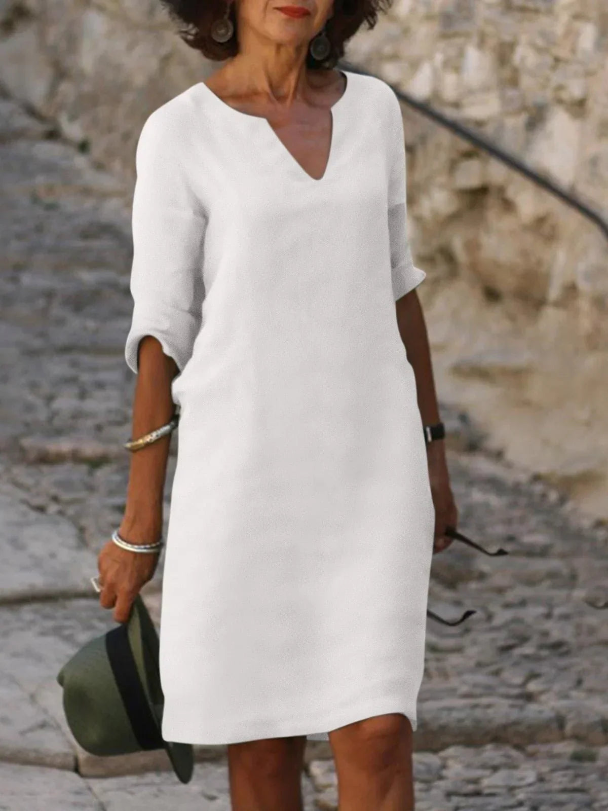 Saoirse™ | Flattering V-Neck, Tummy Control, Effortless Style