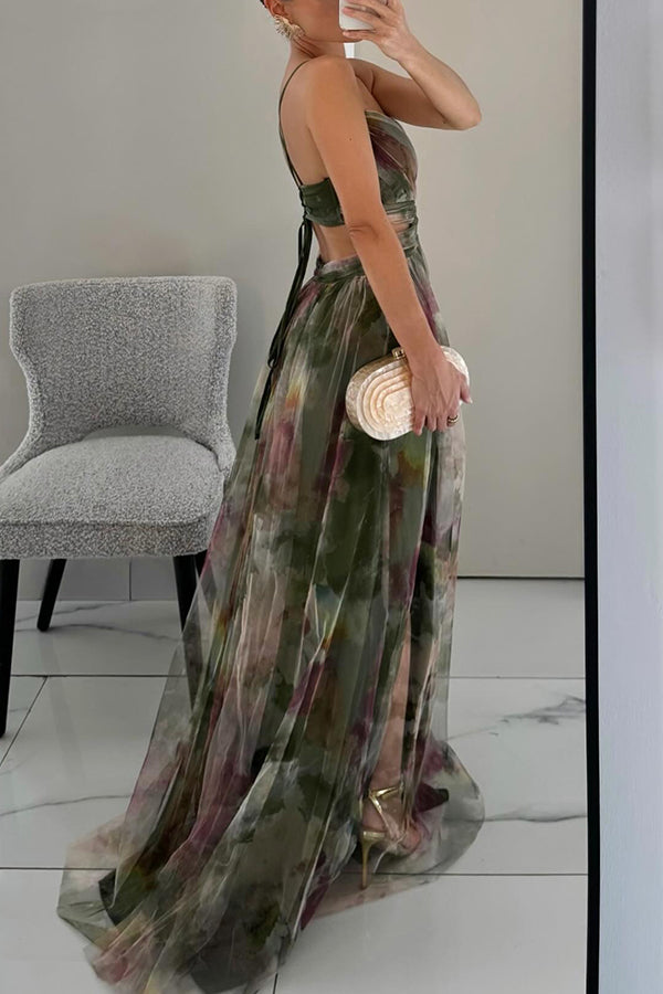 Frostine™ | Elegant Long Floral Dress for Any Occasion