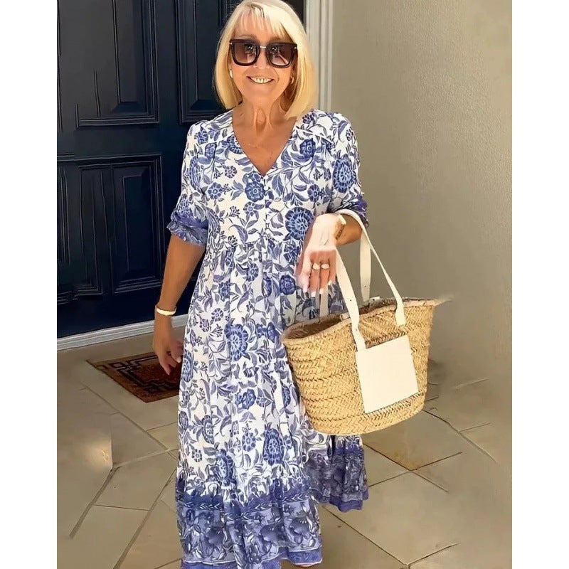 GINA™ | Flowy Bohemian Dress for Effortless Style and Comfort