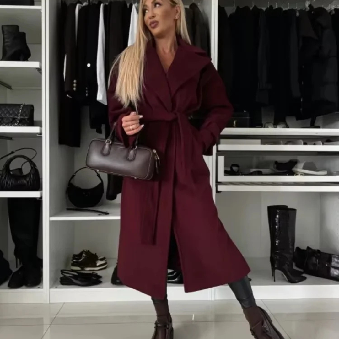 Classy | Burgundy Coat