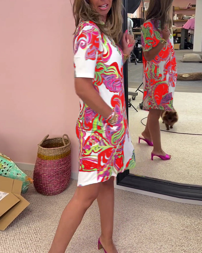 Printed Slim Fit Dress | Flattering silhouette, vibrant patterns, comfortable wear