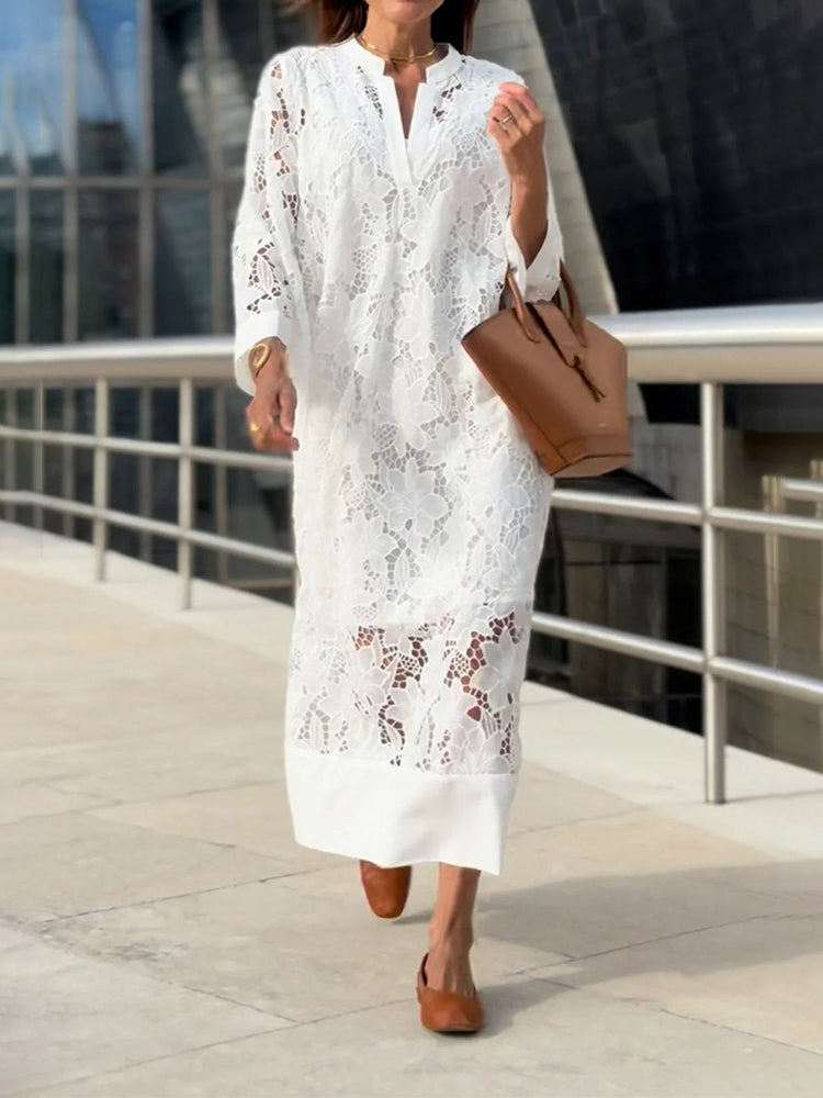 Sophie™ | Chic Dress with Stylish Borders and Comfort