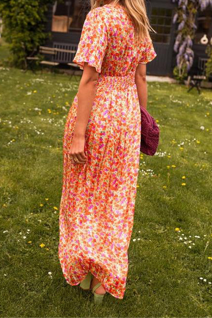 Ruth™ | Elegant Long V-Neck Dress for Any Occasion