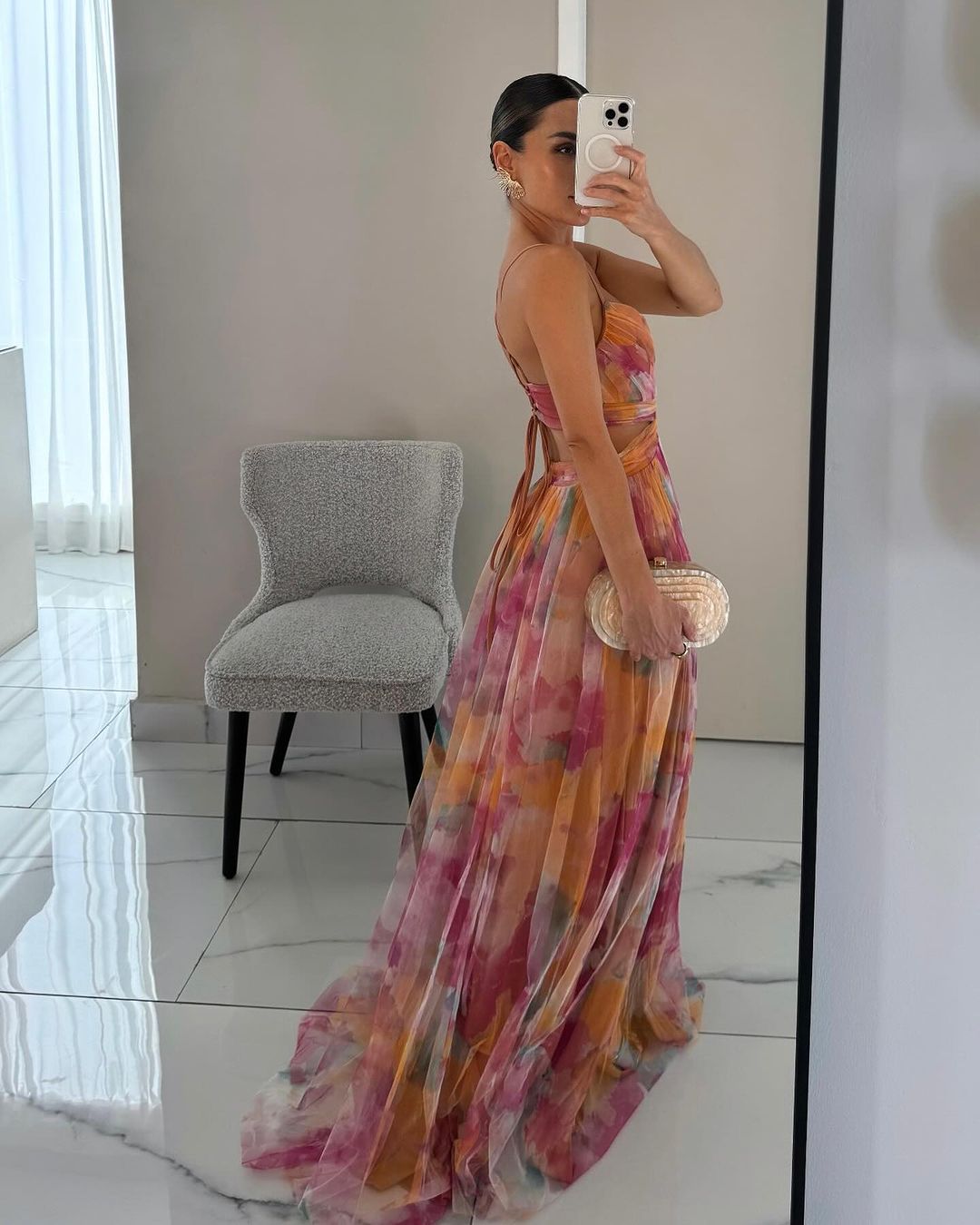Frostine™ | Elegant Long Floral Dress for Any Occasion