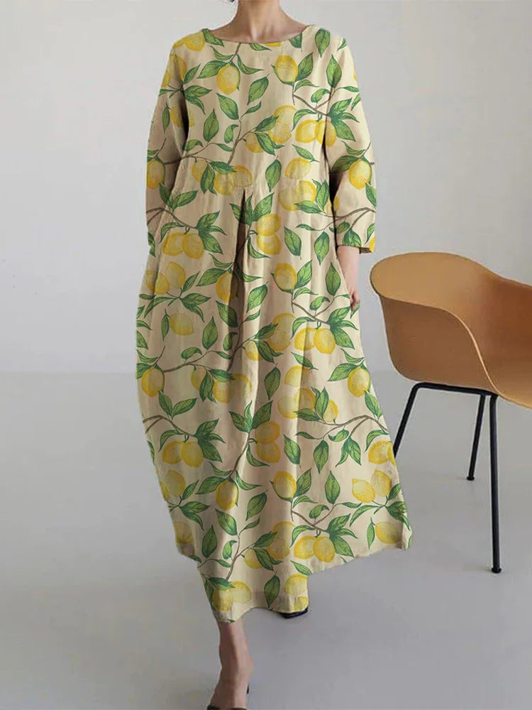 AUBE | Breezy floral midi dress for summer elegance