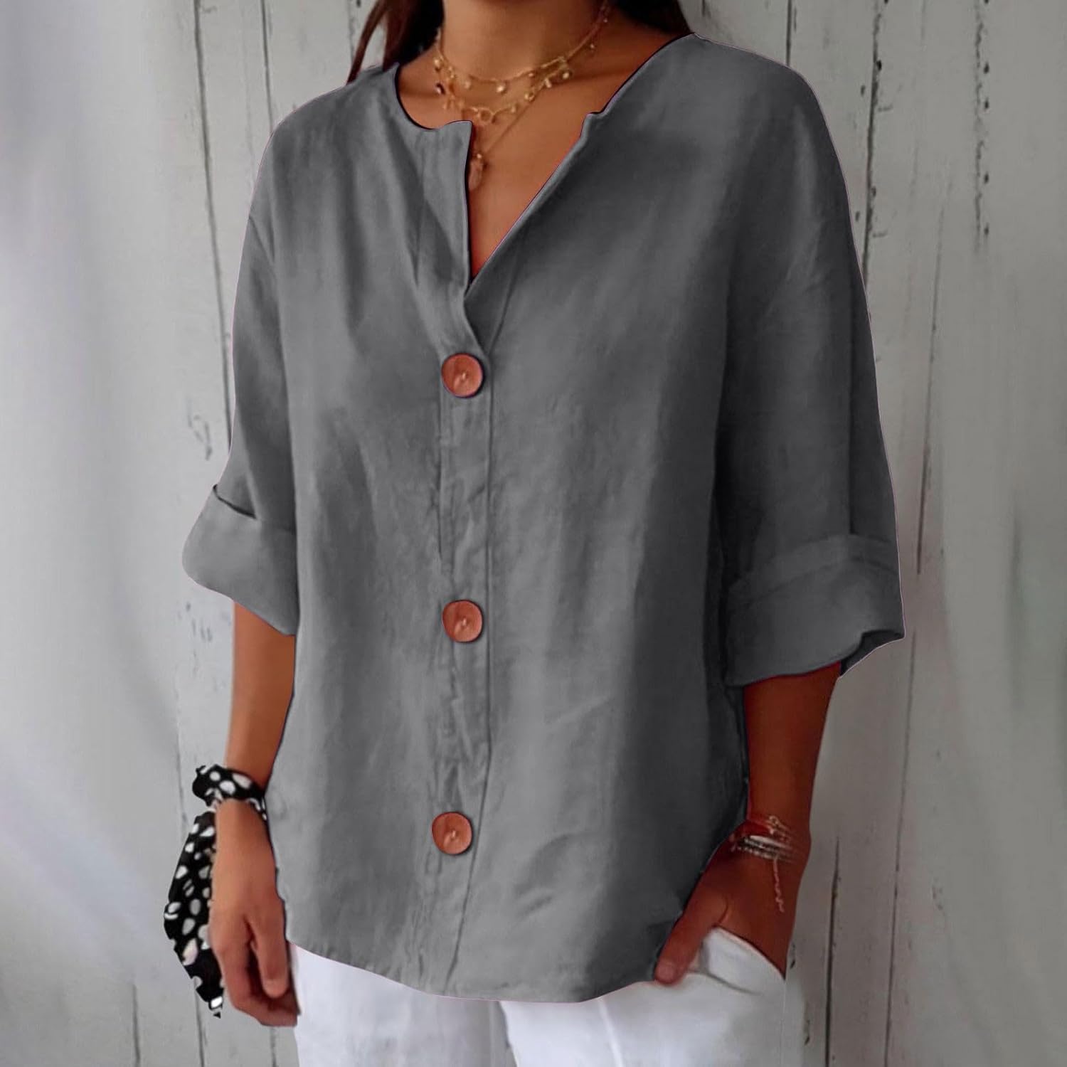Carola™ | Elegant linen shirt for sunny comfort and style