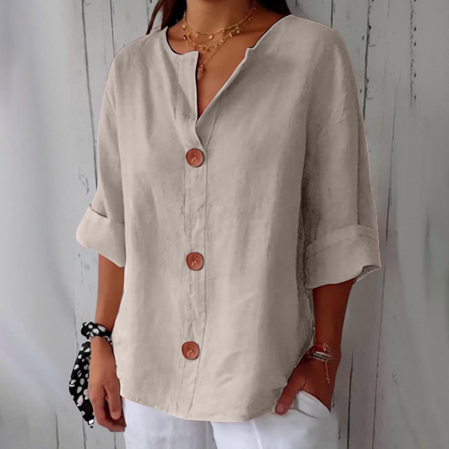 Carola™ | Elegant linen shirt for sunny comfort and style