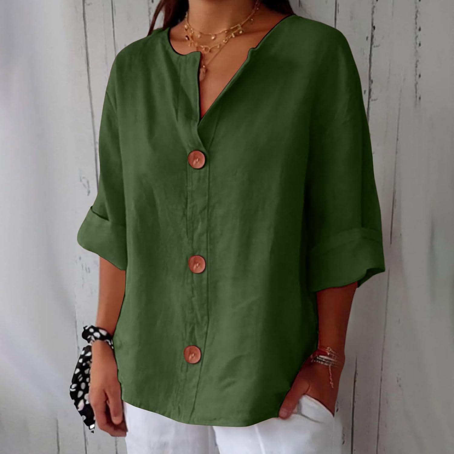 Carola™ | Elegant linen shirt for sunny comfort and style