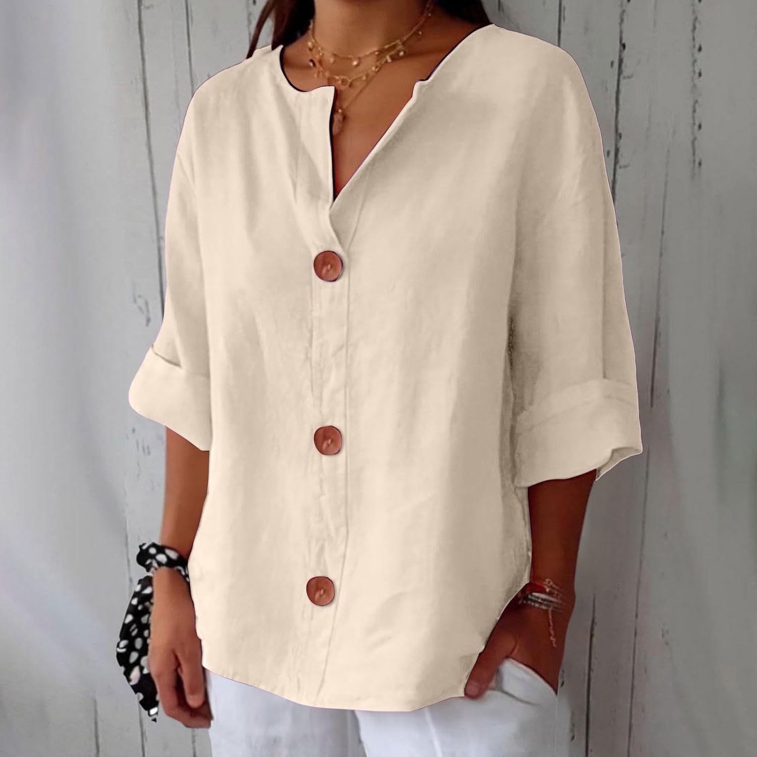 Carola™ | Elegant linen shirt for sunny comfort and style