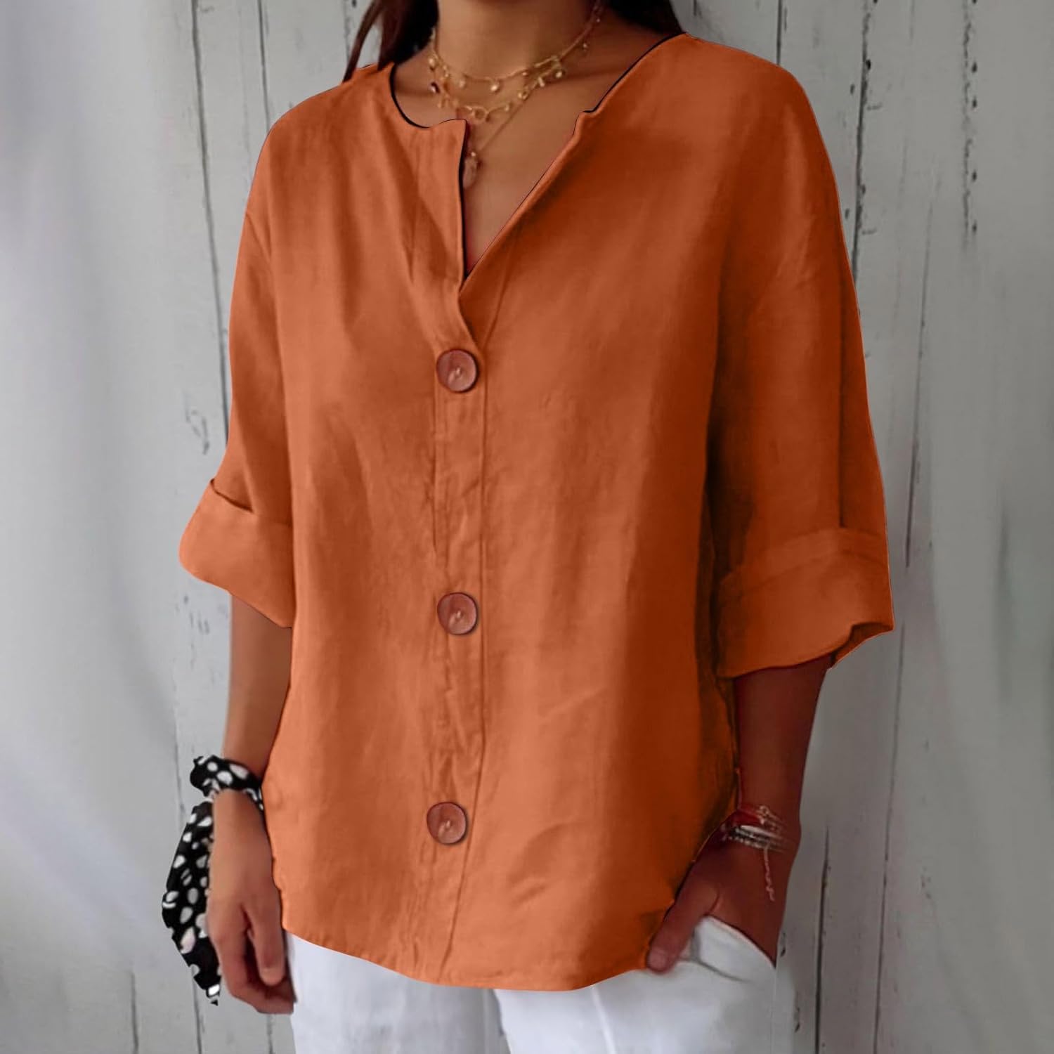 Carola™ | Elegant linen shirt for sunny comfort and style