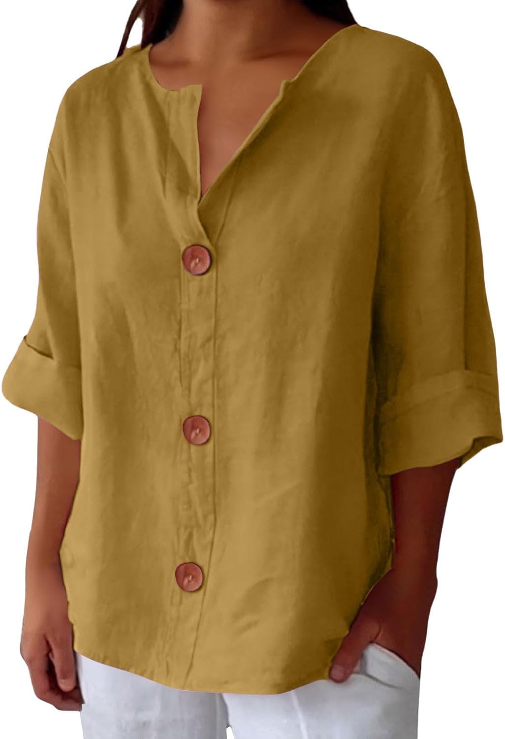 Carola™ | Elegant linen shirt for sunny comfort and style