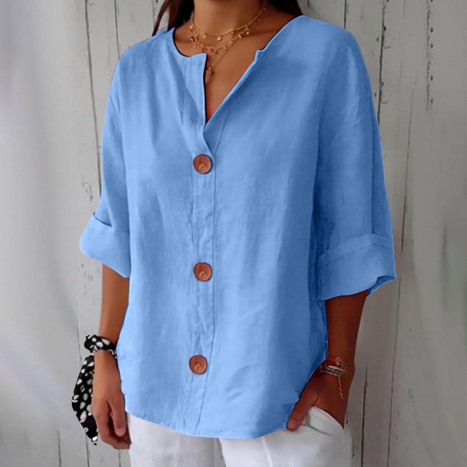 Carola™ | Elegant linen shirt for sunny comfort and style