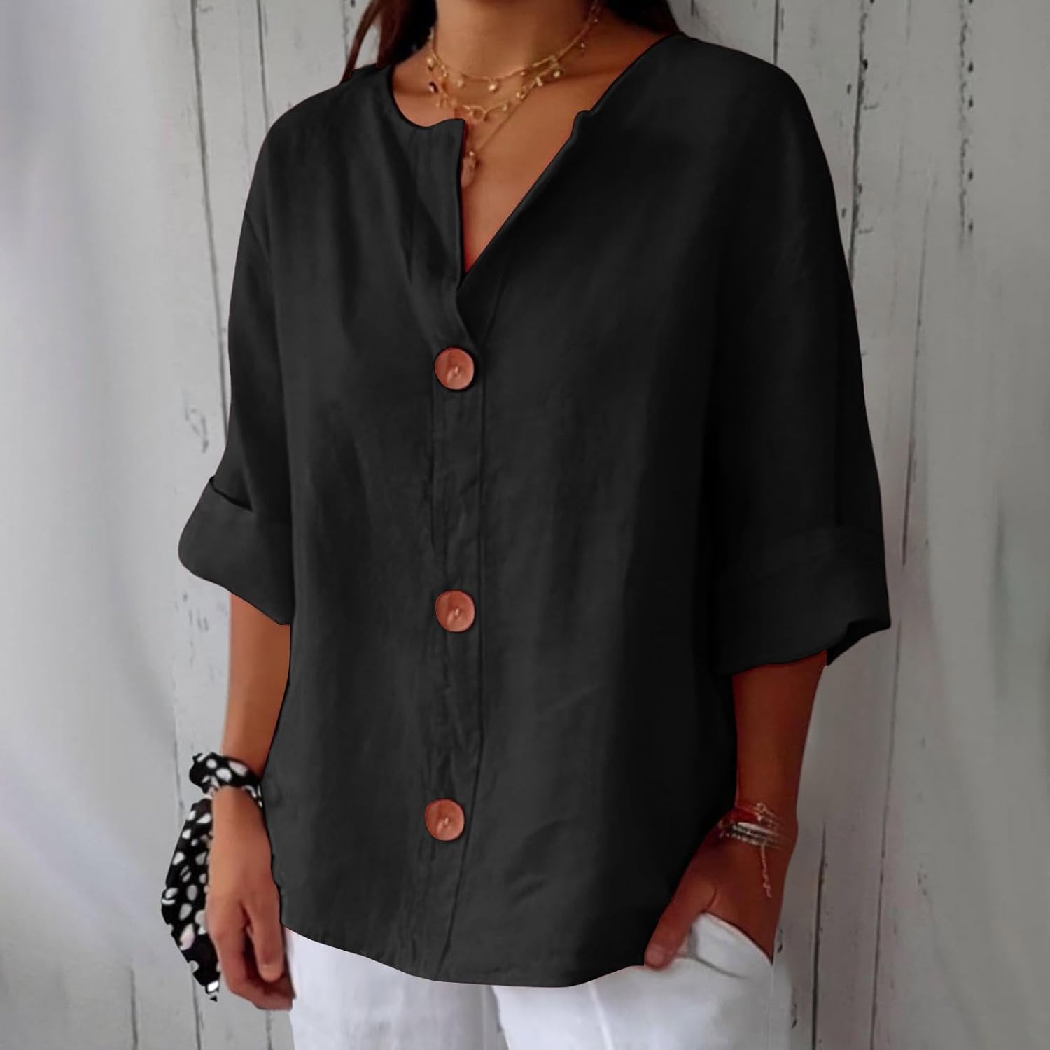 Carola™ | Elegant linen shirt for sunny comfort and style
