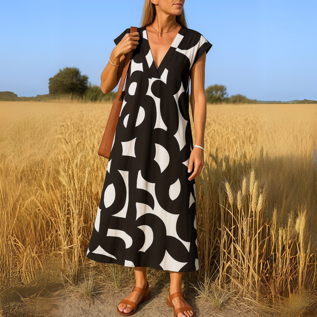 Valérie | Elegant V-loops dress for any occasion