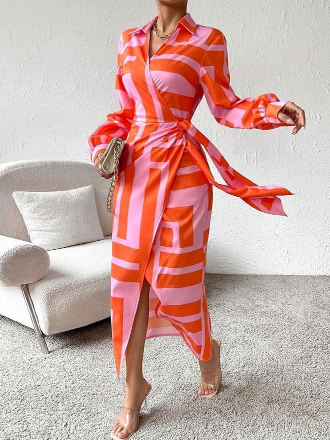 Amira | Flattering wrap dress with vibrant print design