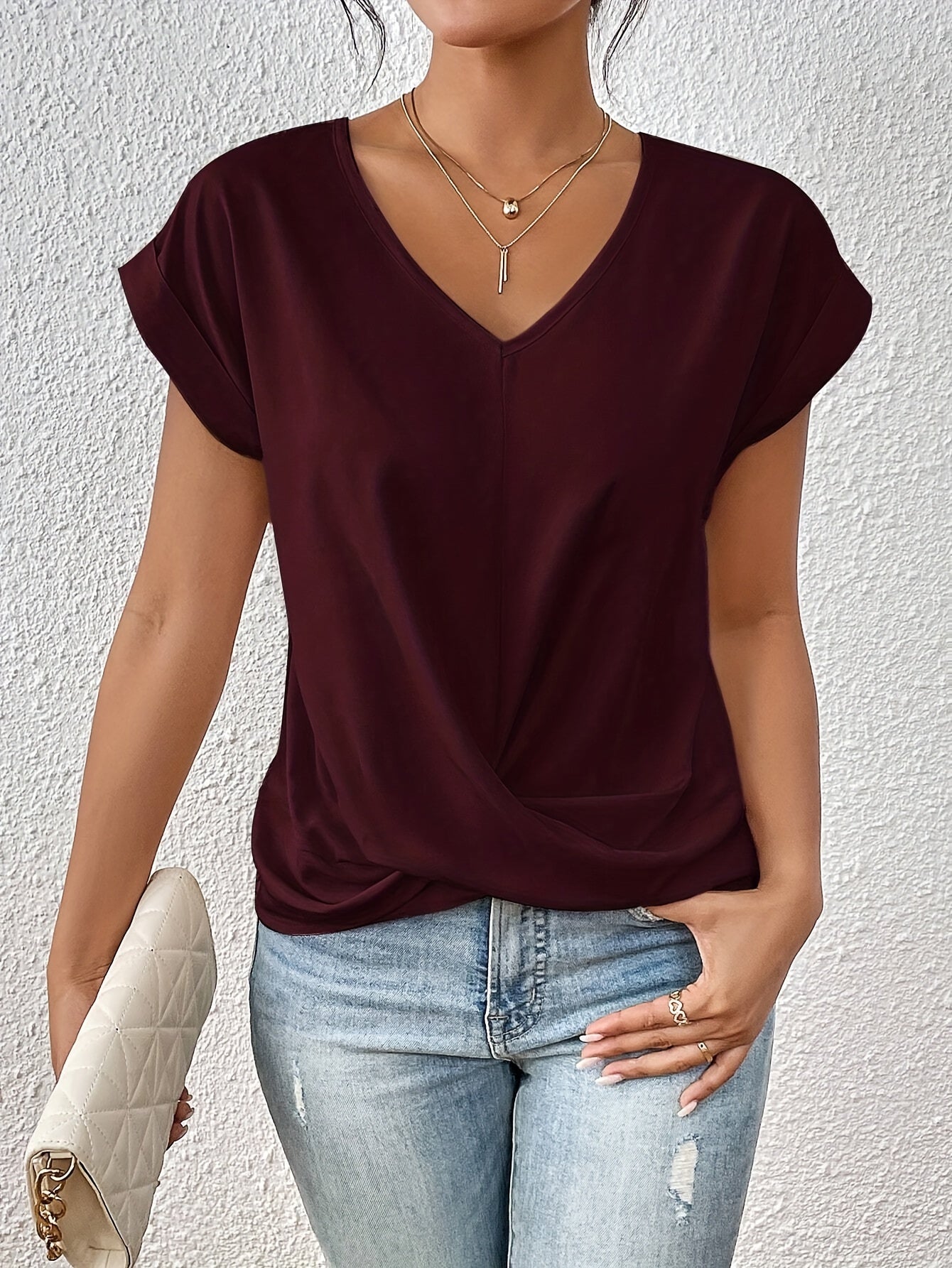 Éloïse™ | Casual Heart Neck T-shirt