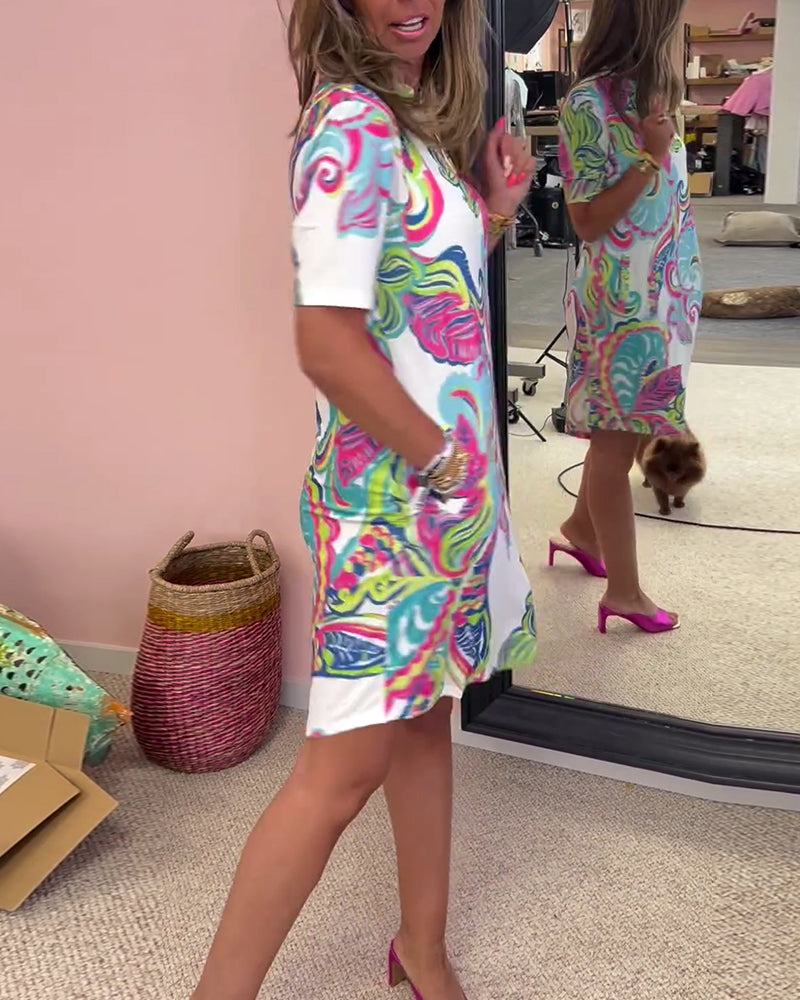 Printed Slim Fit Dress | Flattering silhouette, vibrant patterns, comfortable wear