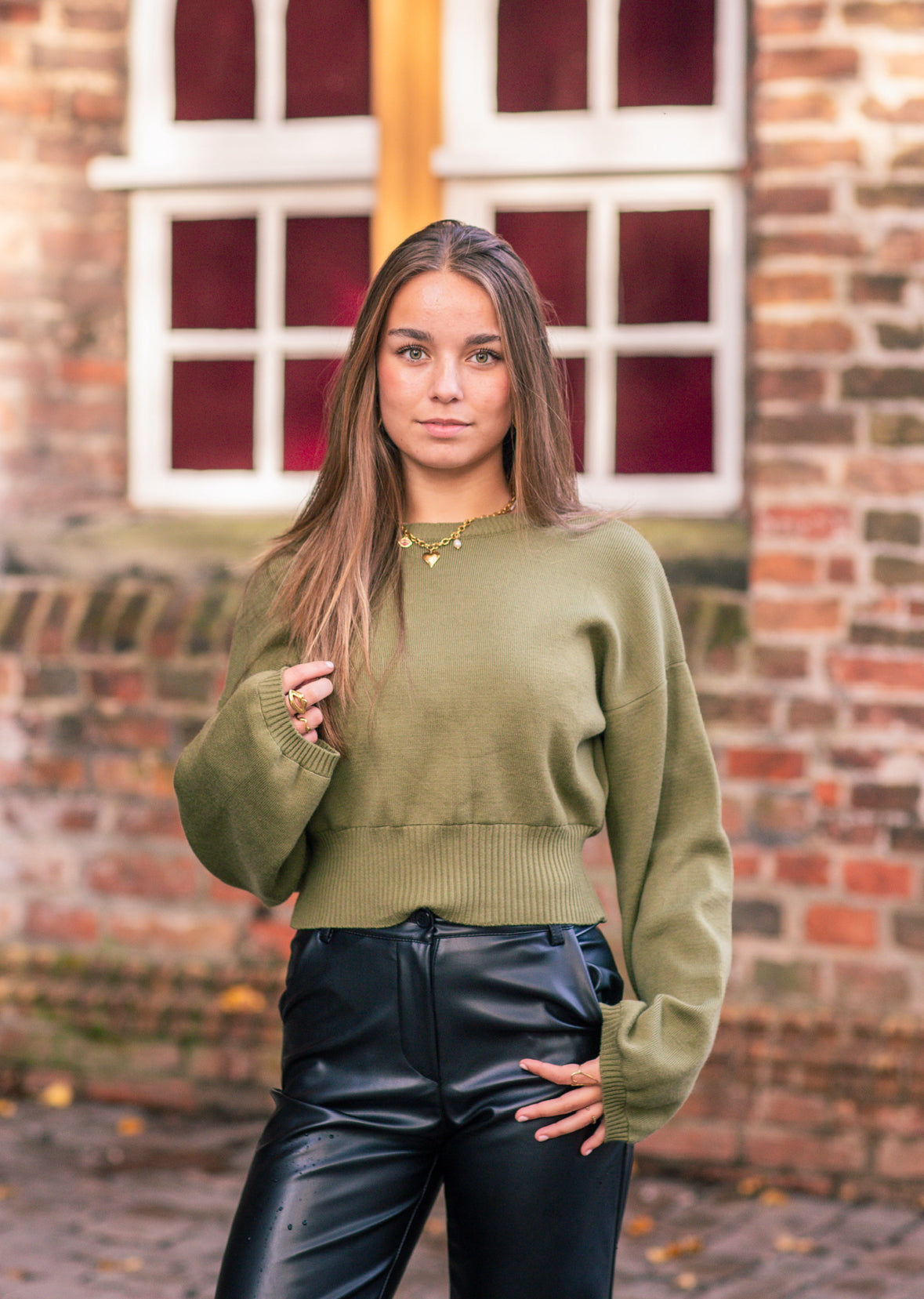 Lily | Groene Sweater