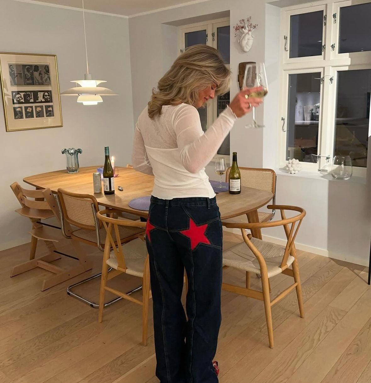 Lola Star Jeans - Oversized jeans with stars