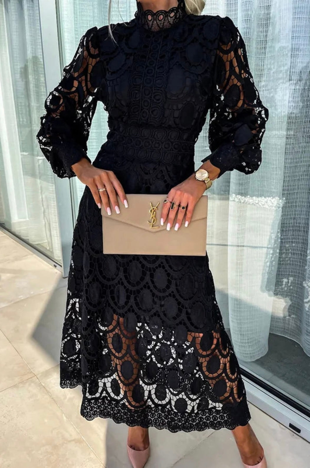 Charlotte | Elegant Midi Dress with Flattering Fit and Style