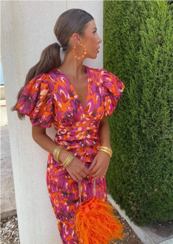 Élodie | Vibrant, Flowing Dress for Effortless Elegance