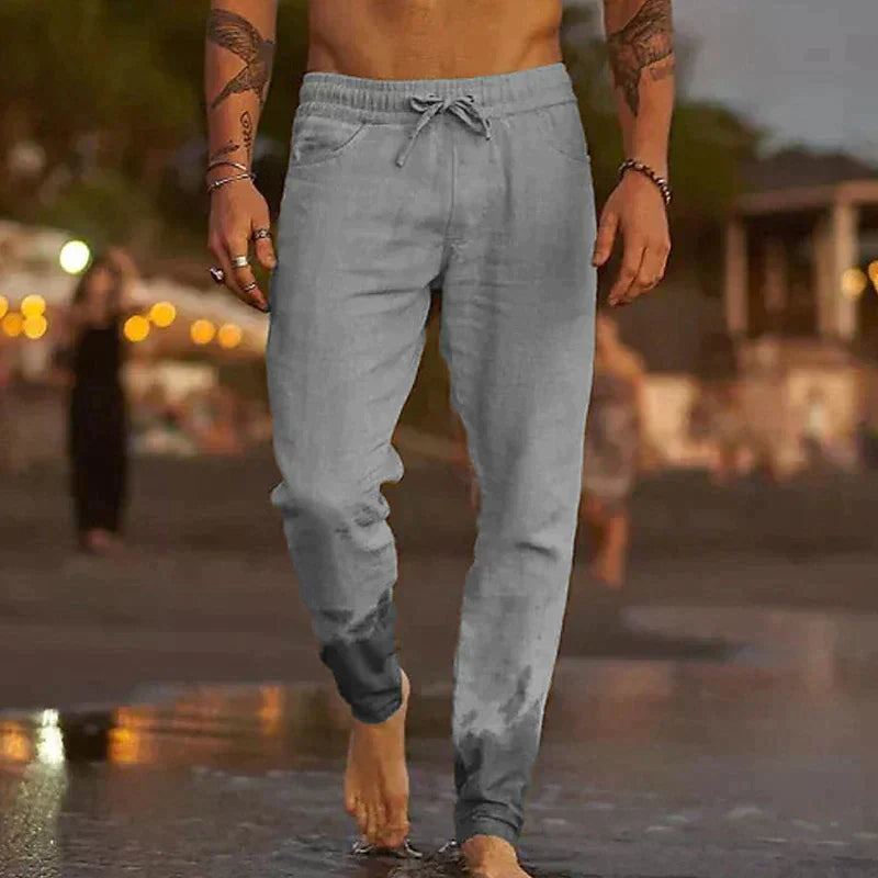 Linen Beach Pants | Lightweight, breathable, stylish for summer outings