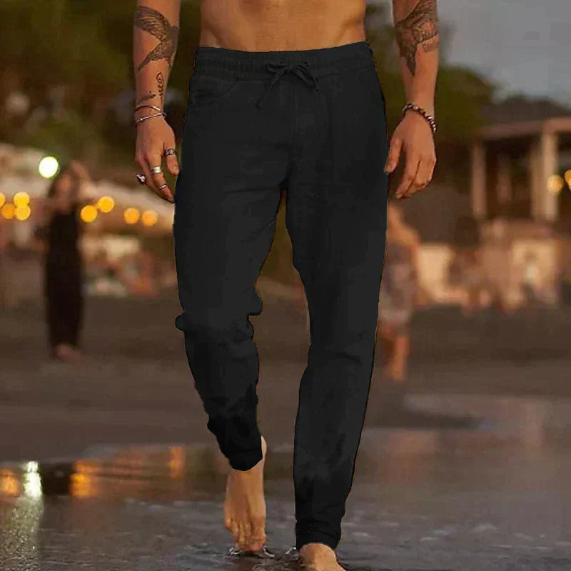 Linen Beach Pants | Lightweight, breathable, stylish for summer outings