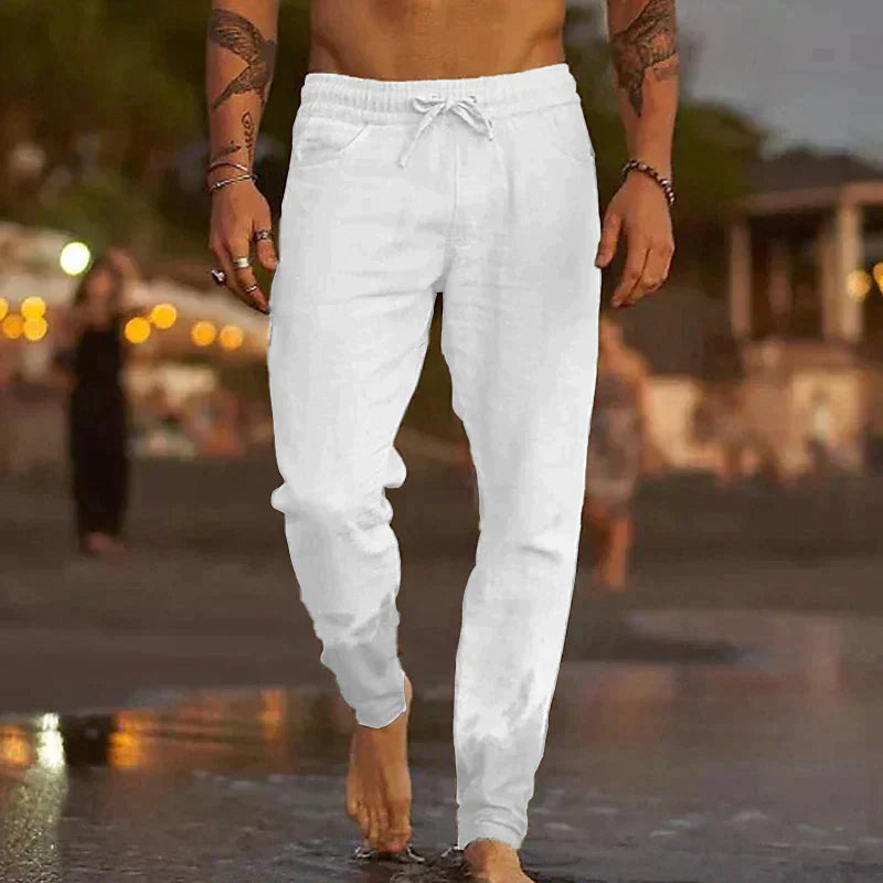 Linen Beach Pants | Lightweight, breathable, stylish for summer outings