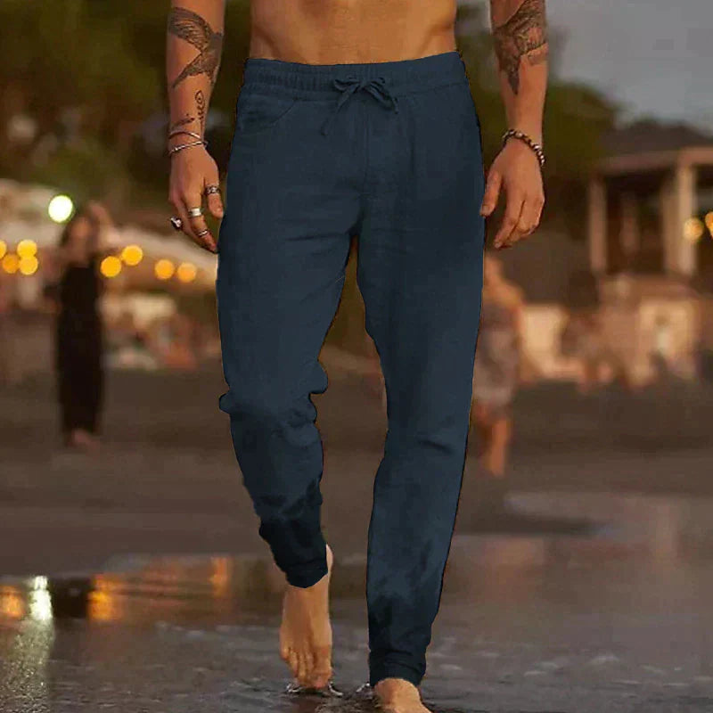Linen Beach Pants | Lightweight, breathable, stylish for summer outings