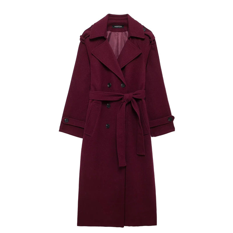 Classy | Burgundy Coat