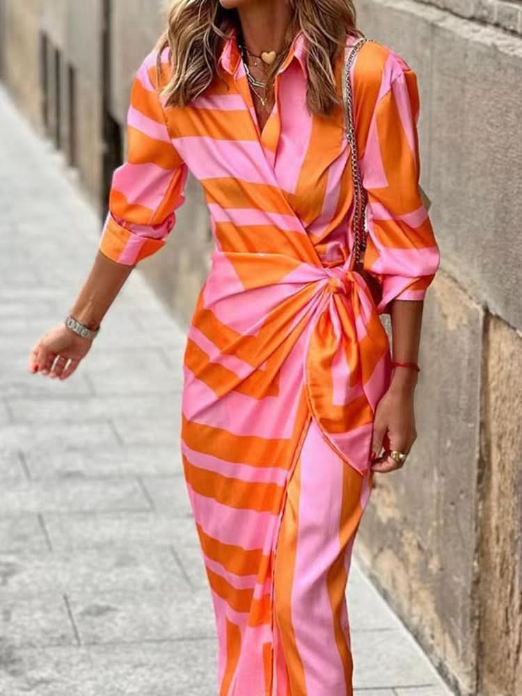 Amira | Flattering wrap dress with vibrant print design