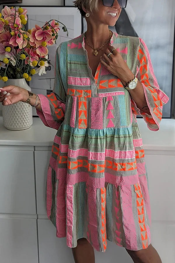 Kiki | Stylish Floral Midi Dress for Effortless Elegance
