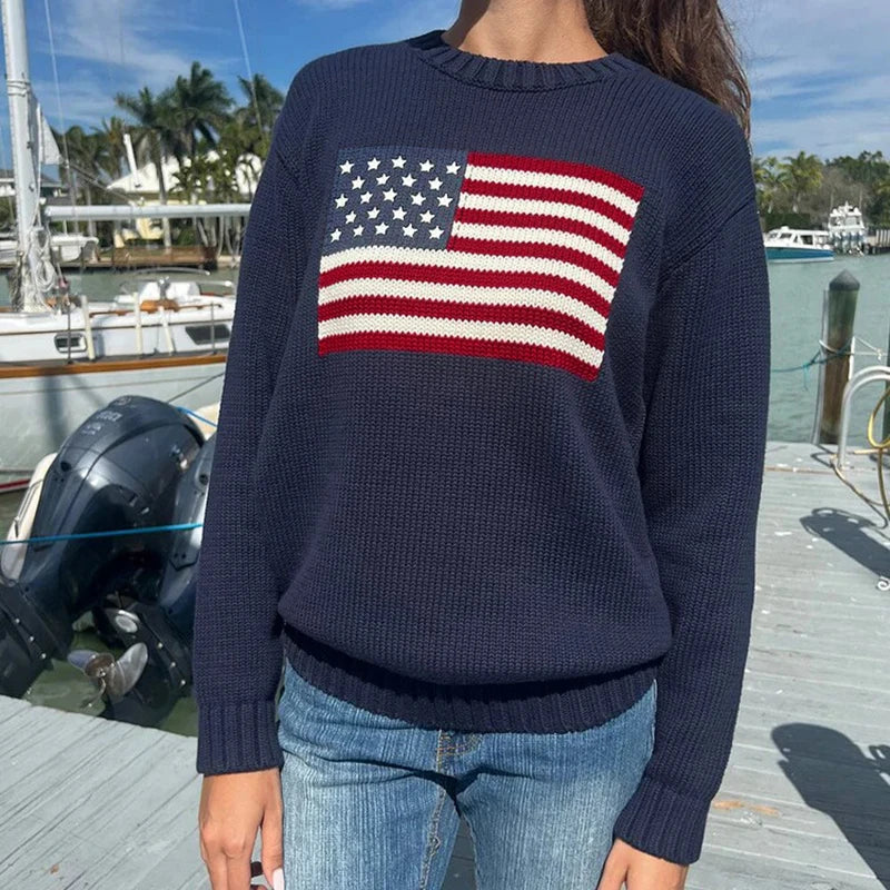 Sofie | American Flag Sweater