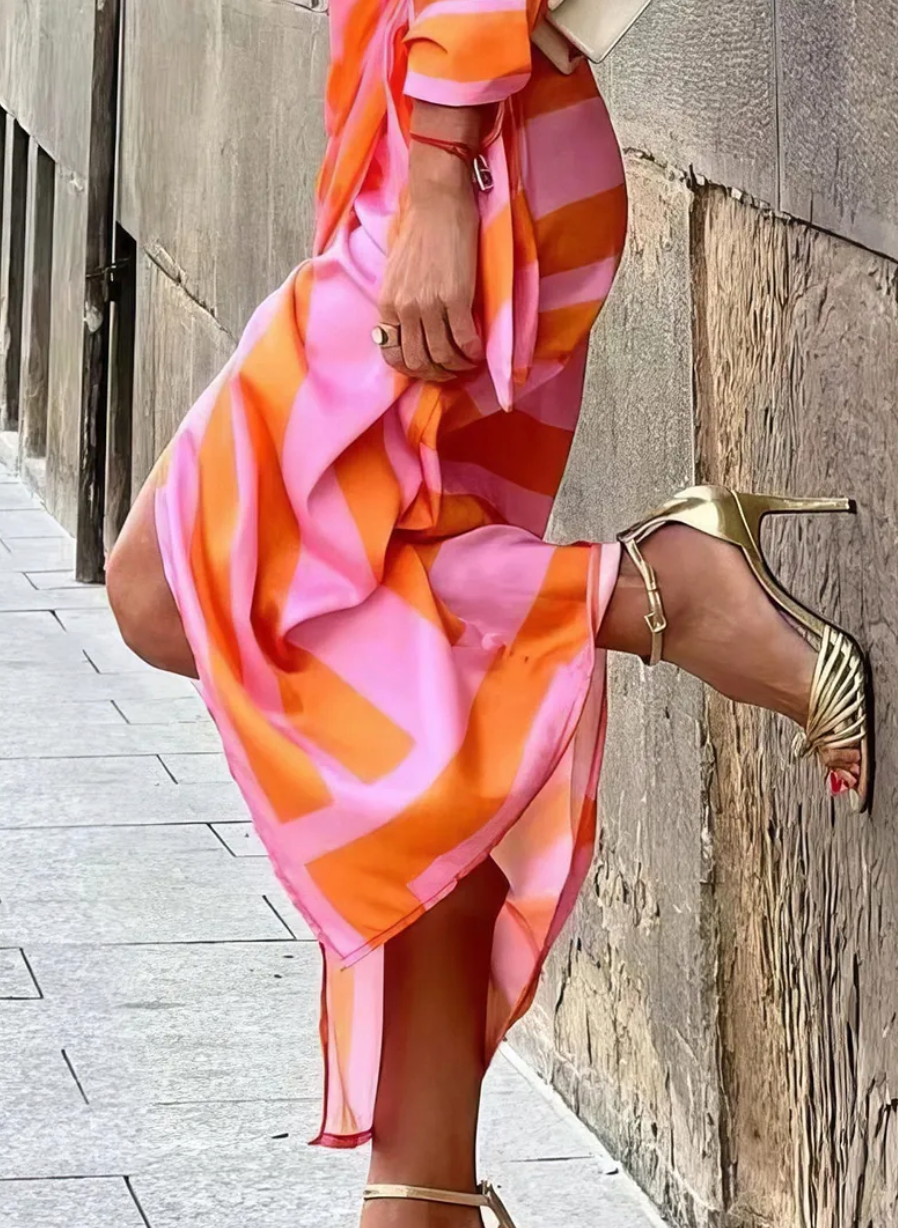Amira | Flattering wrap dress with vibrant print design